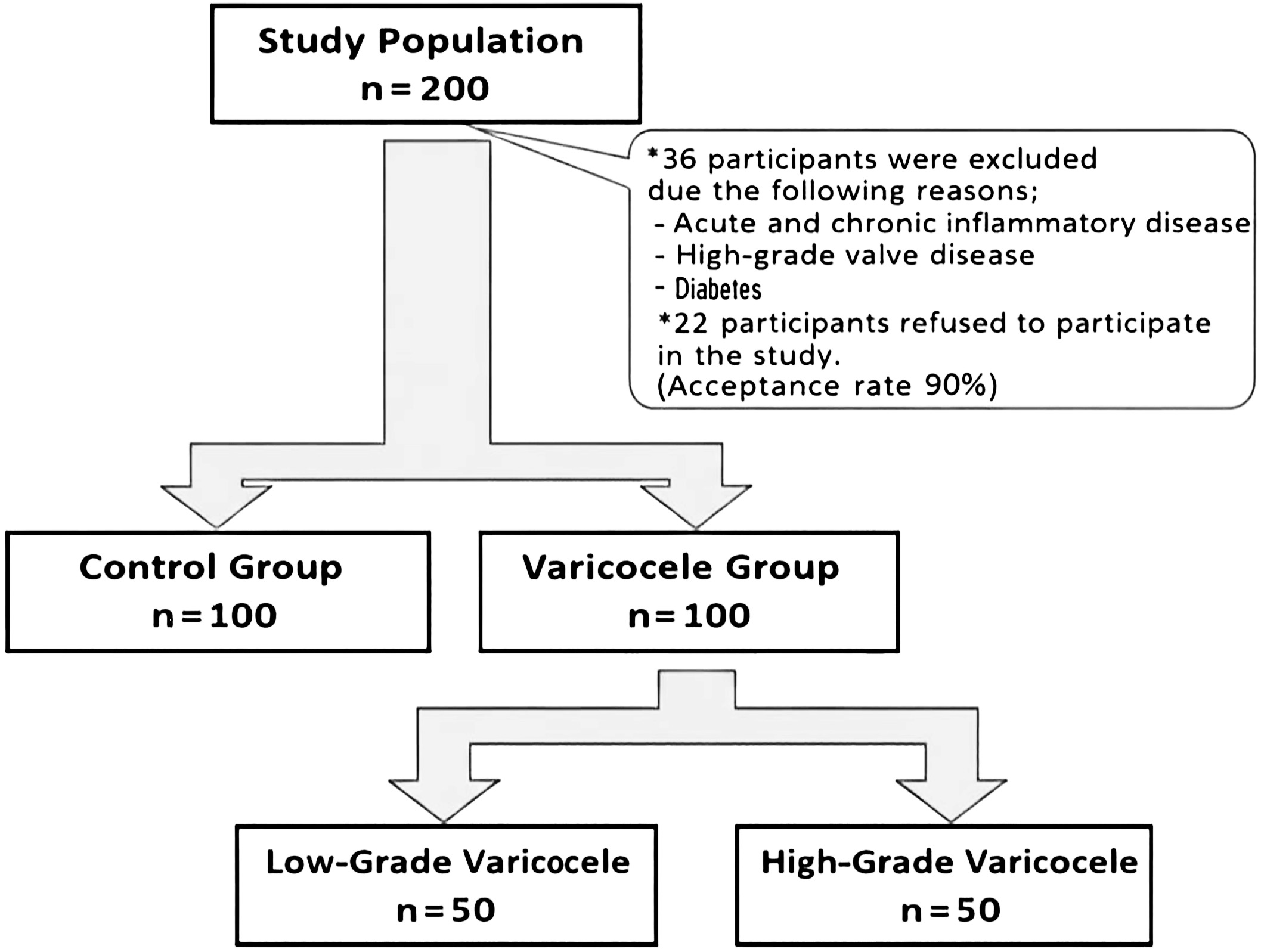 Enrollment diagram for the study population.